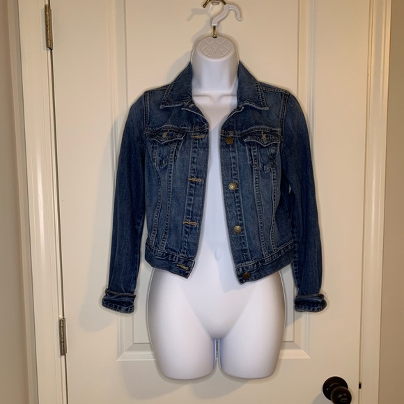 Old Navy Authentic Dark Wash Denim Jacket - Picture 2 of 3